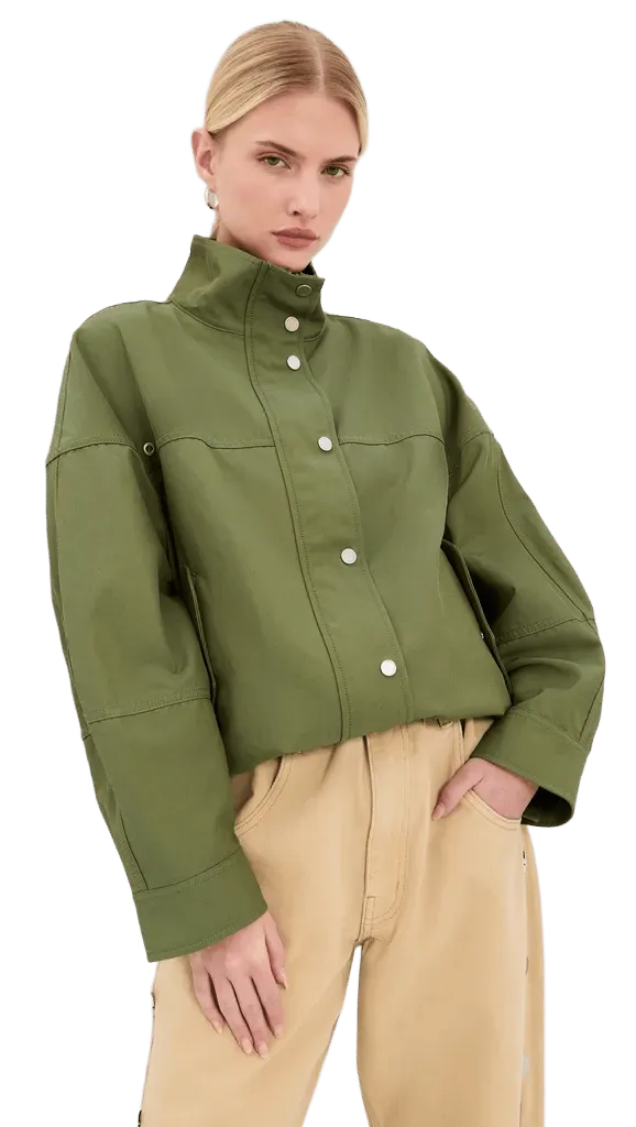 Cropped Utility Balloon Jacket