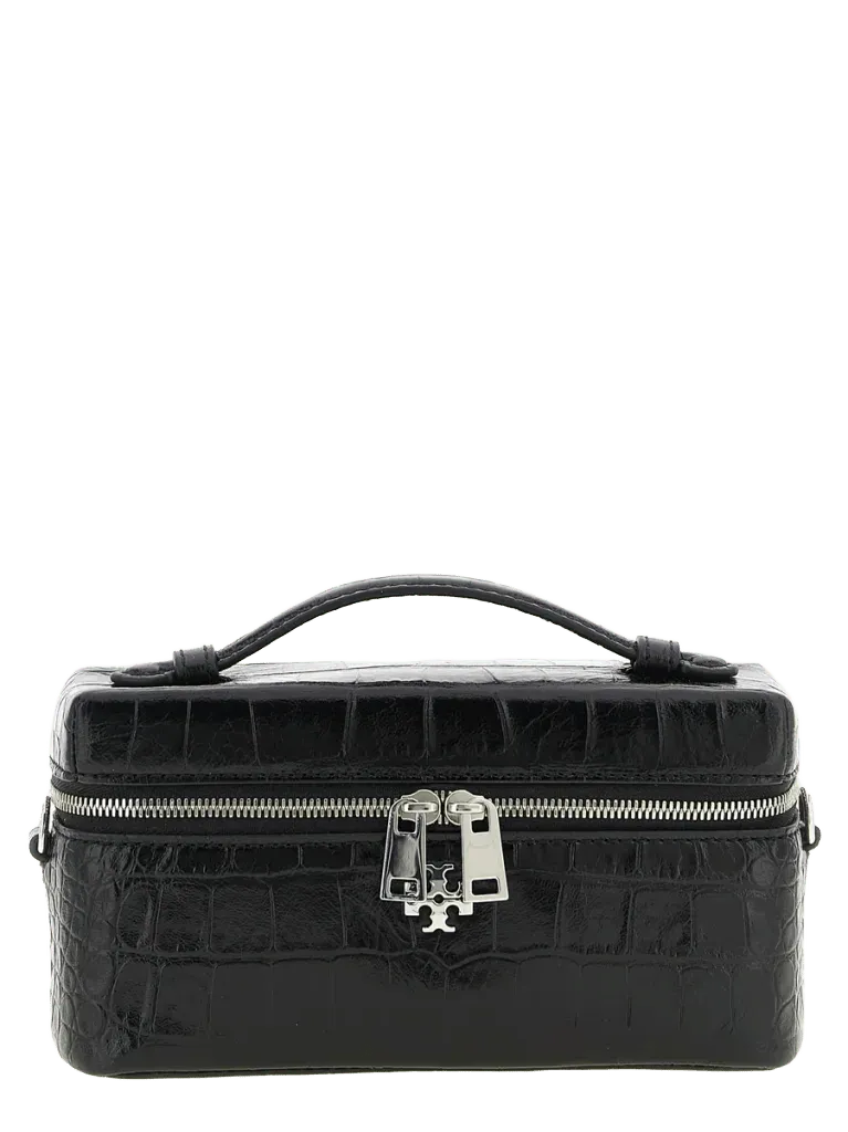 Tory Burch Charlie Clutch — Black