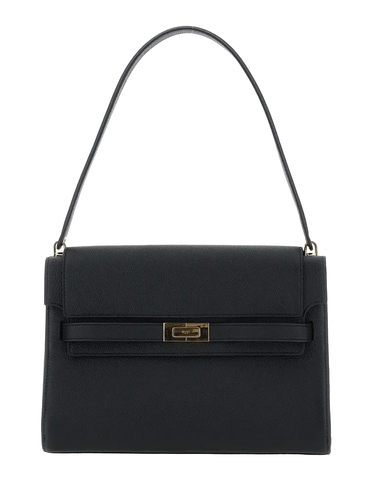 Tory Burch Lee Radziwill Shoulder Bag — Black