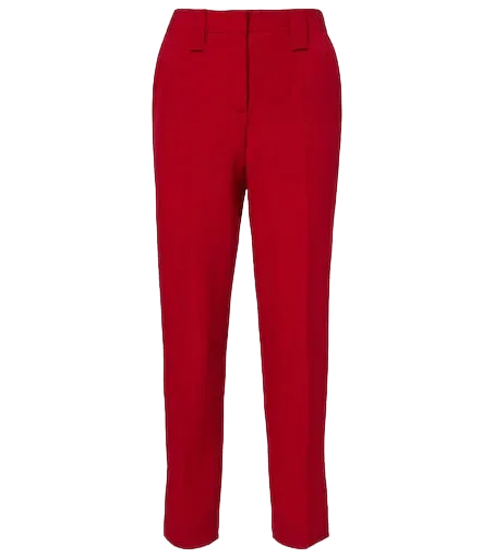 Virgin wool slim pants