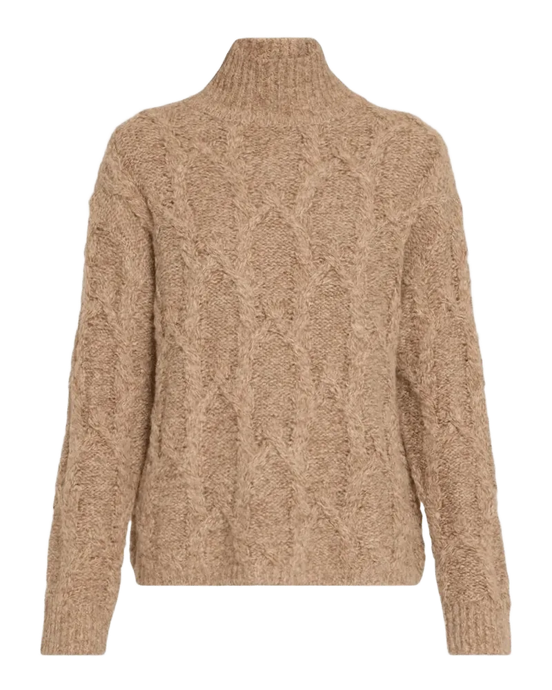 Opaline Cable-Knit Turtleneck Sweater
