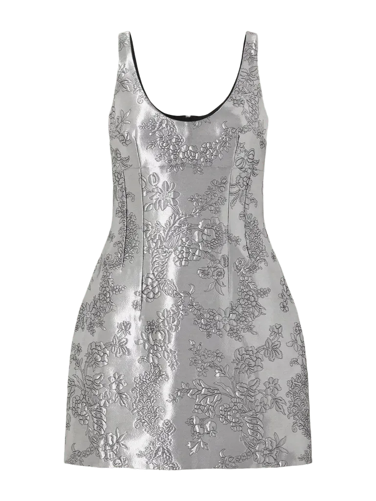 Einna floral cloqué mini dress