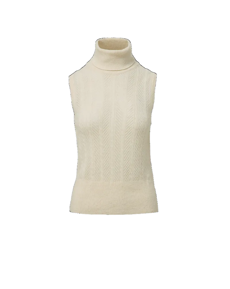 Mazzy Pointelle Sleeveless Sweater