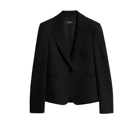 Wool grain de poudre jacket