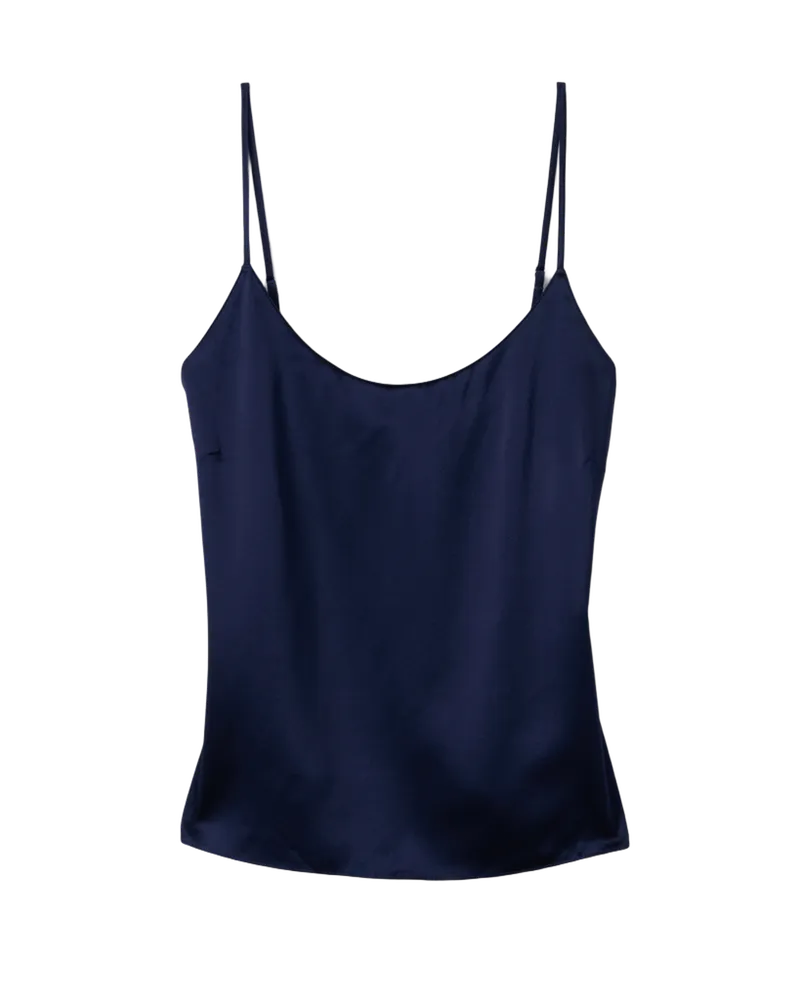 Women's Silk Cami in Navy