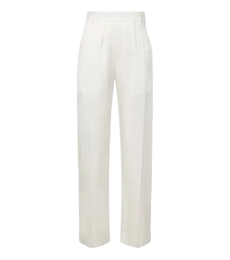 Satin wide-leg pants