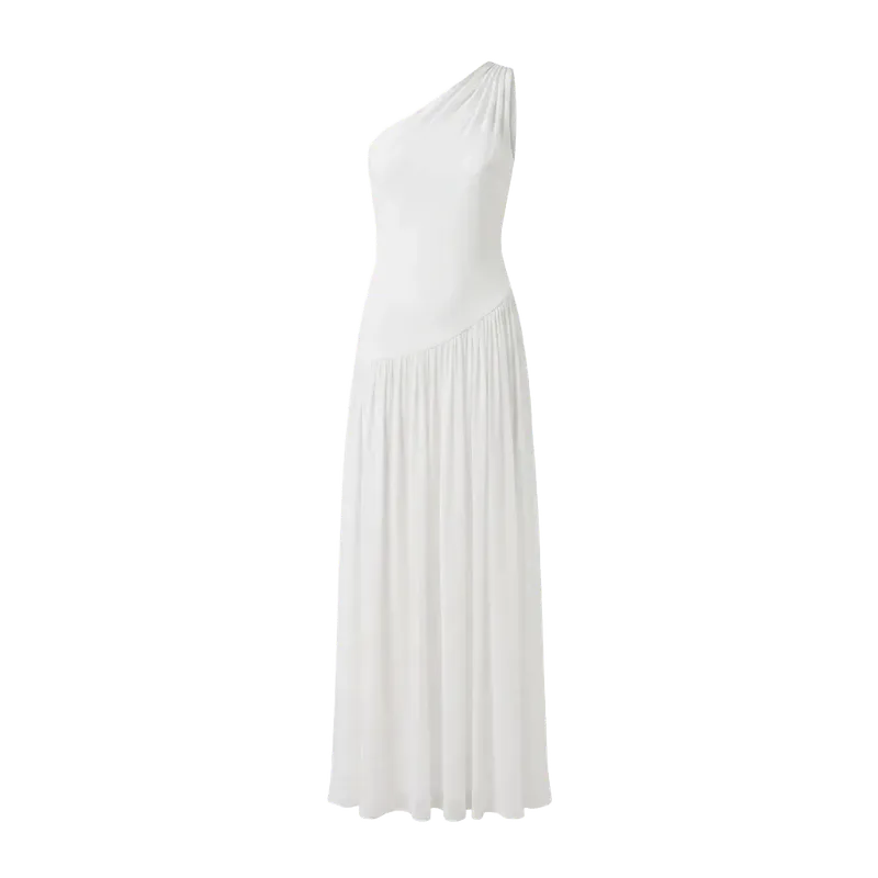 Remy Dress in Ivory Double Georgette