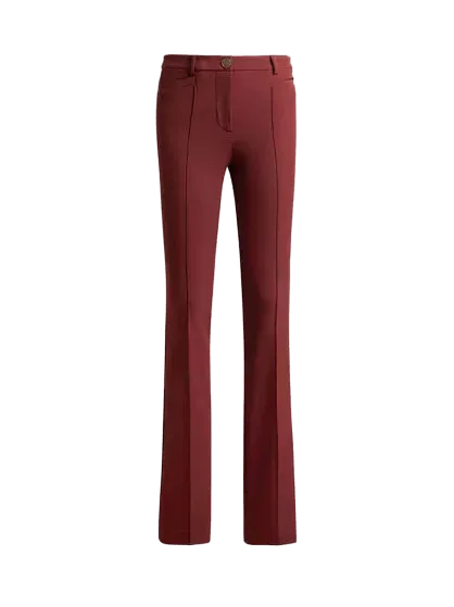 FIT-AND-FLARE TROUSERS