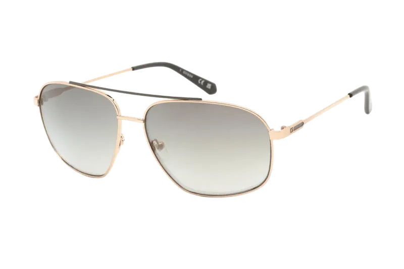 Guess GU6973 Gradient Lens Aviator Sunglasses — Gold