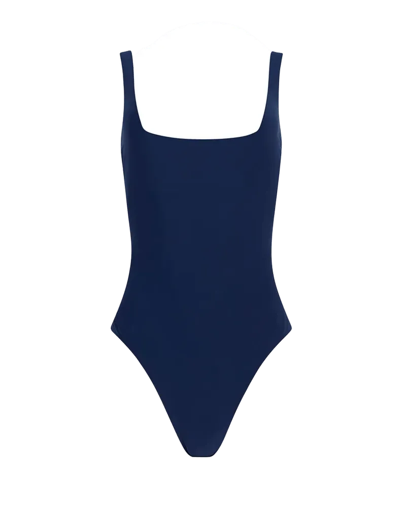 DreamSculpt Square Neck Tank in Navy