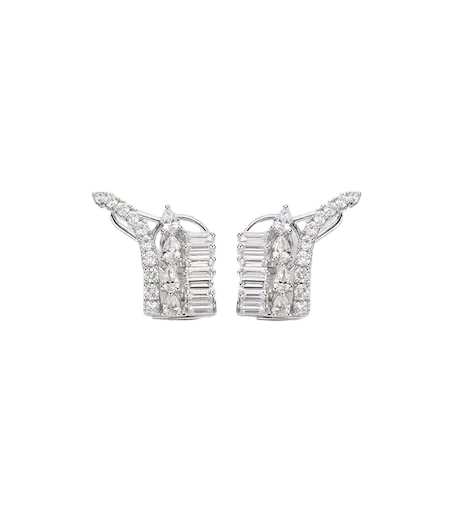 Y-Couture 18kt white gold earrings with diamonds