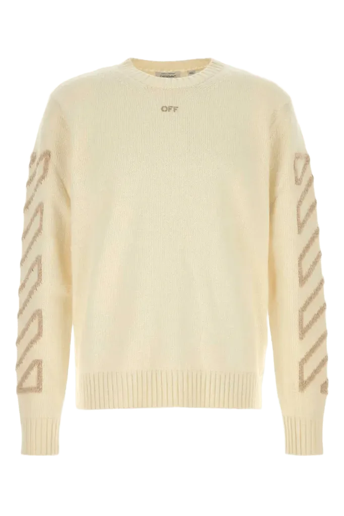 Off-White Arrow Sweater — Cream