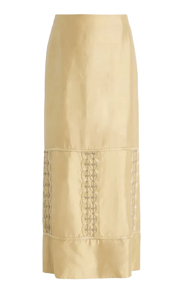 Reed Silk Maxi Skirt