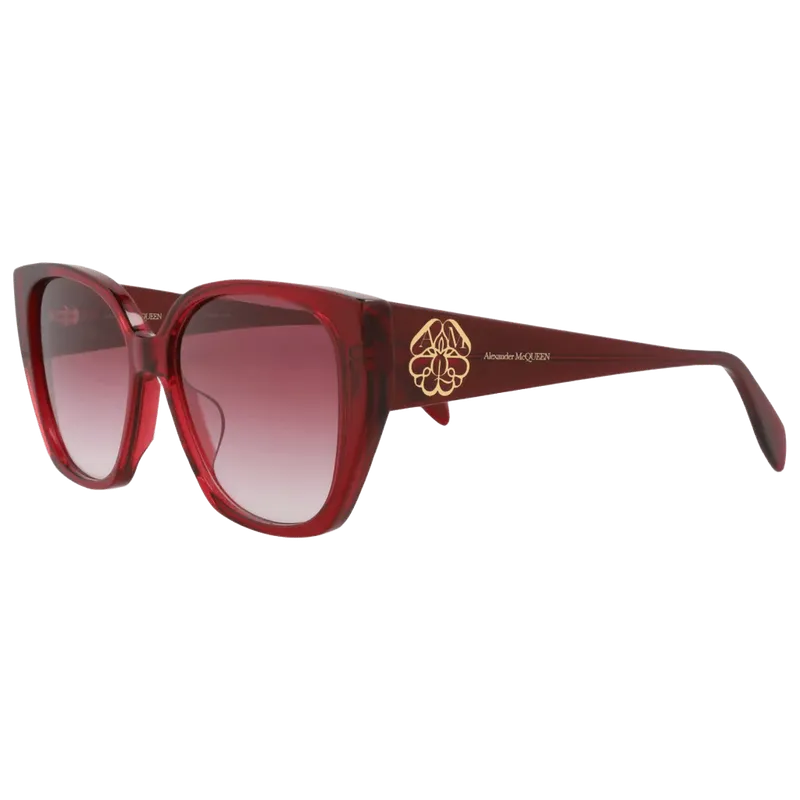 Alexander McQueen AM0284S30009391004 Square-Frame Sunglasses — Red