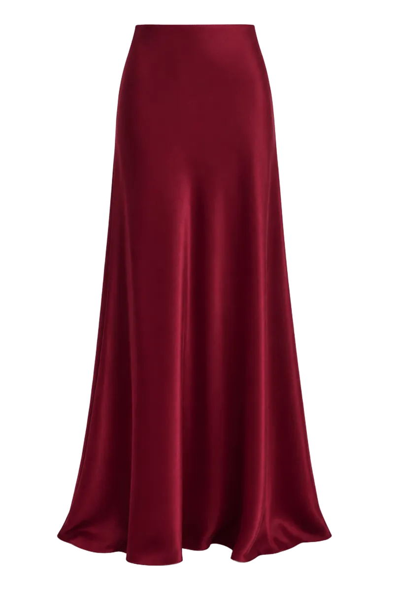 Bias Full-Length Skirt