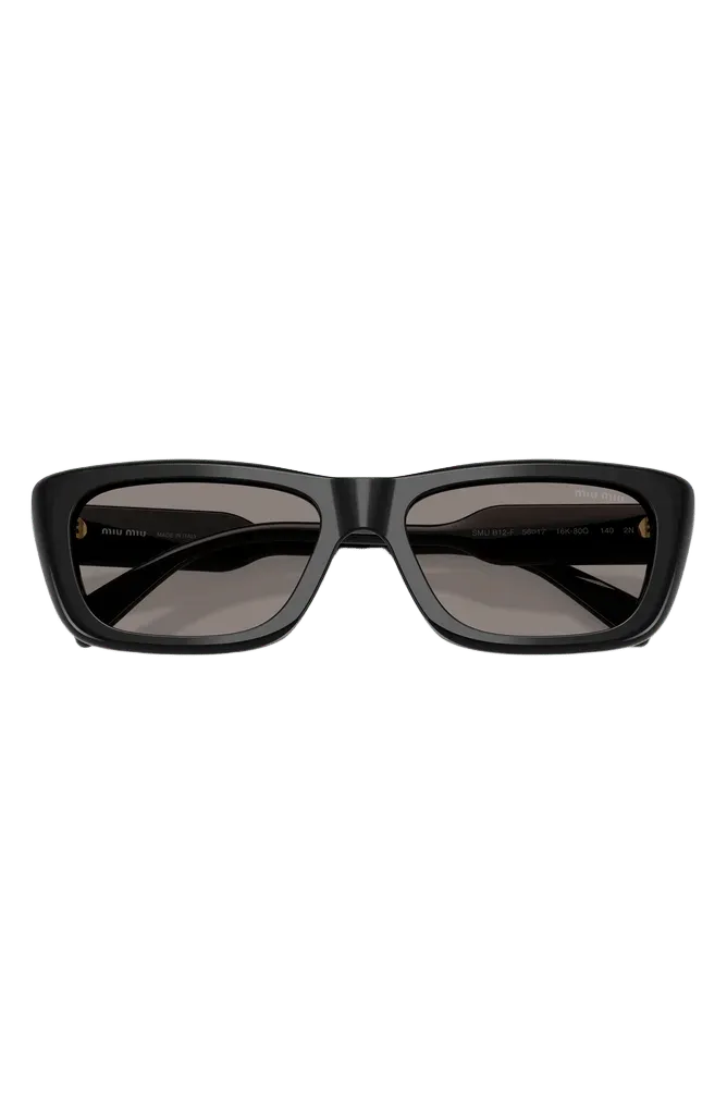56mm Rectangular Sunglasses