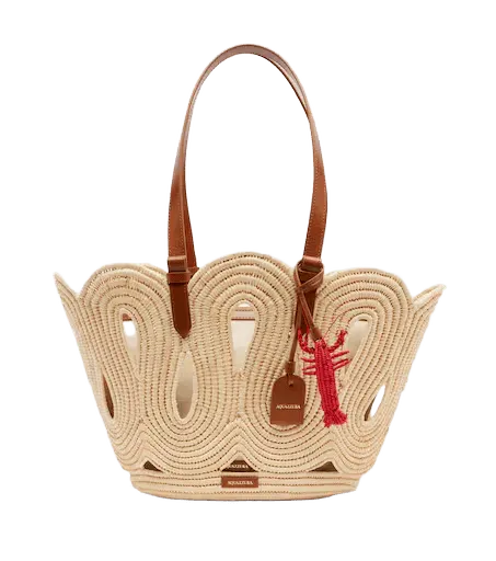 Artiste Medium raffia tote bag