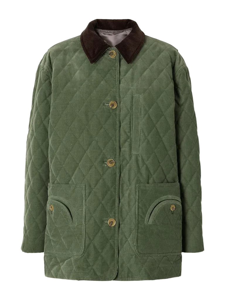 Clelia matellassé cotton-corduroy jacket
