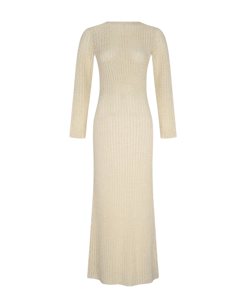 MISHA CROCHET MAXI DRESS  | IVORY