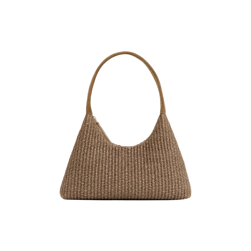Mini Candy Bag in Anise Raffia/Anise Suede
