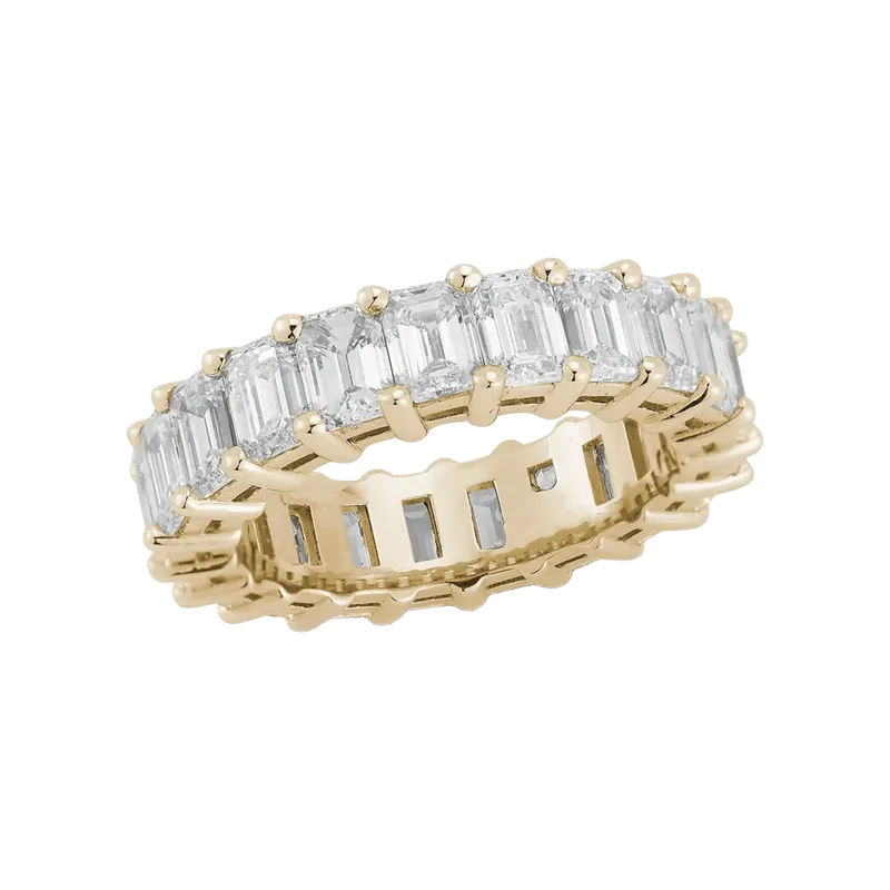 DRD 0.30 Ct. Emerald Cut Diamond Eternity Ring