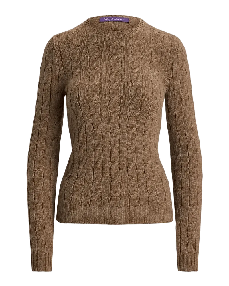 Cashmere Cable Knit Crewneck Sweater