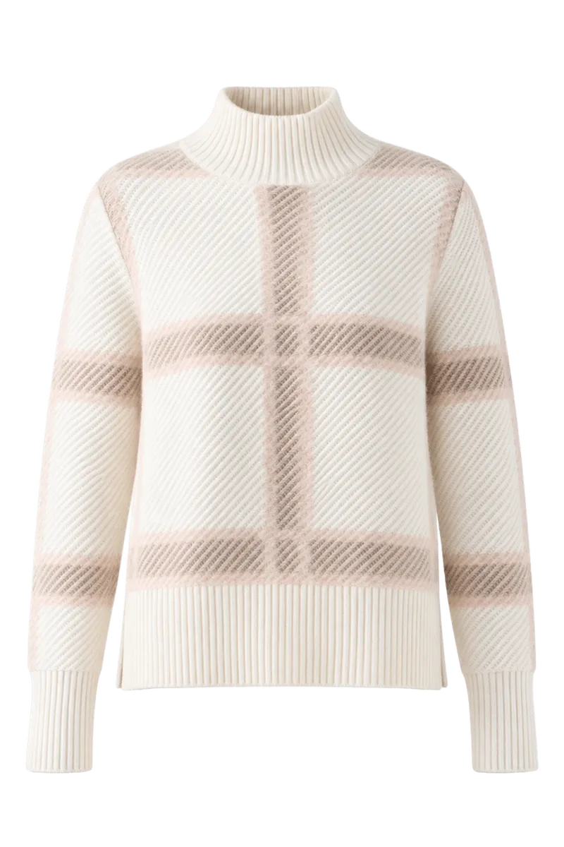 Intarsia Wool & Cashmere Blend Sweater