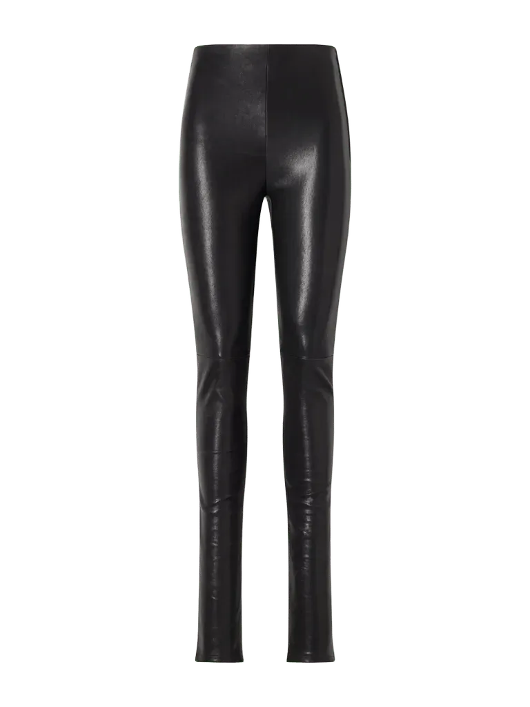 Florence leather skinny-leg pants
