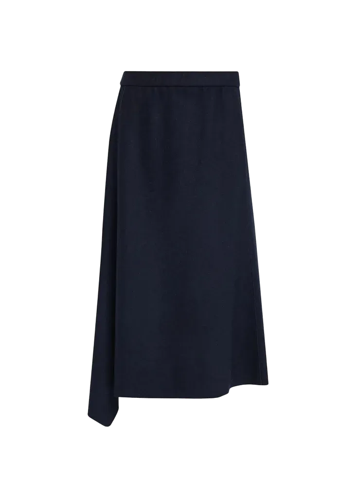 Lafayette 148 New York Reversible Flared Wool-Cashmere Maxi Skirt