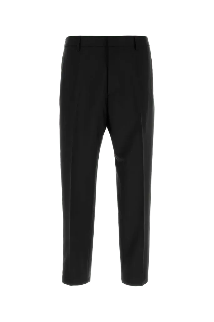 Jil Sander Virgin Wool Blend Trouser — Black