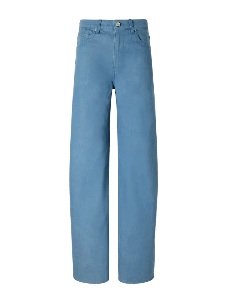 Rider low-rise straight-leg jeans