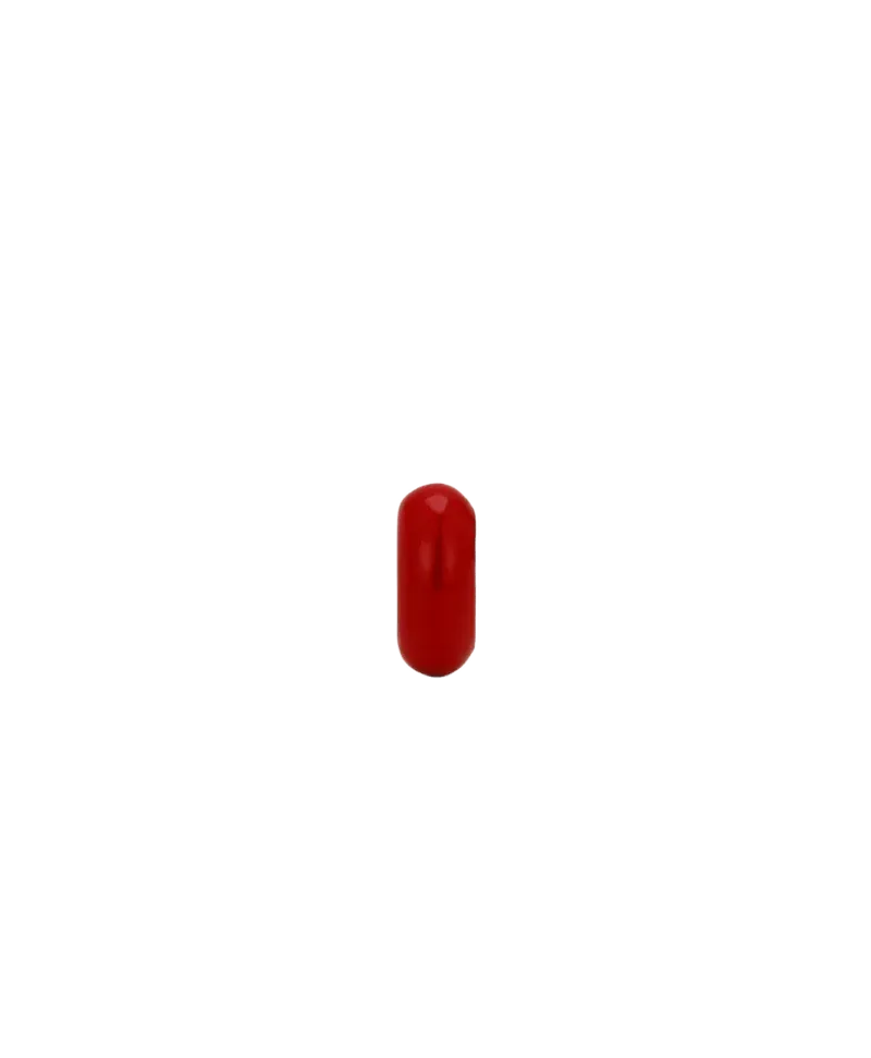 Red Enamel Big Bead