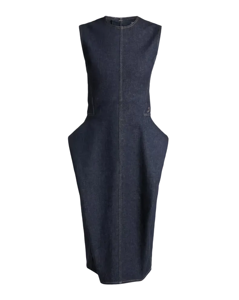 The De-Nîmes Cubisto Denim Midi Dress