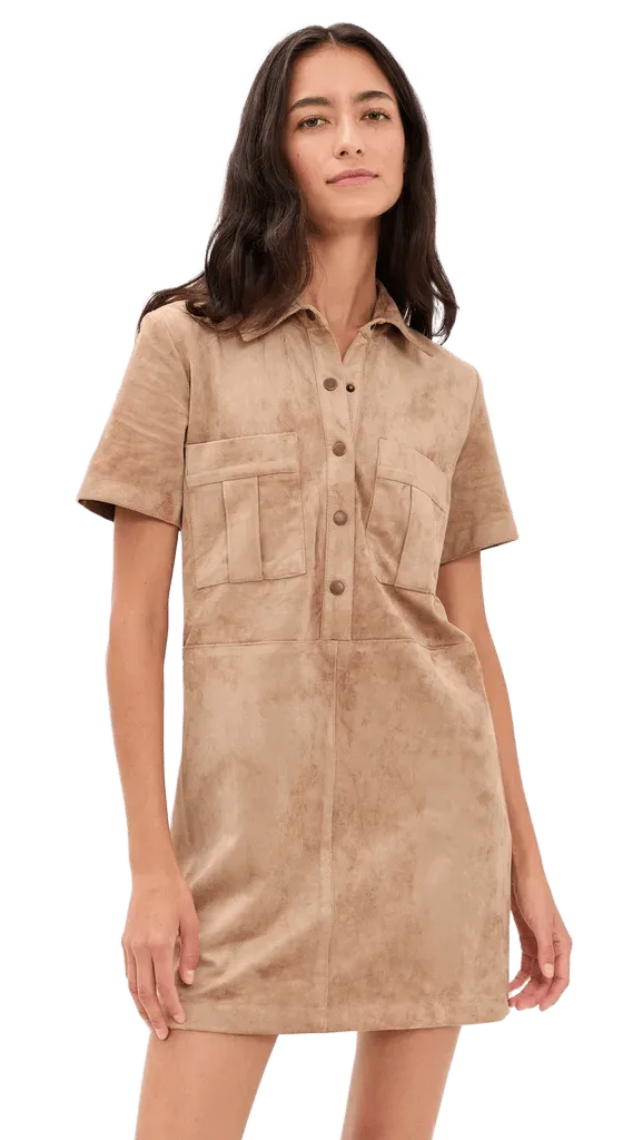 Leone Faux Suede Dress