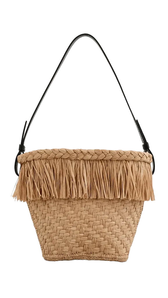 Bucket Bag In Raffia