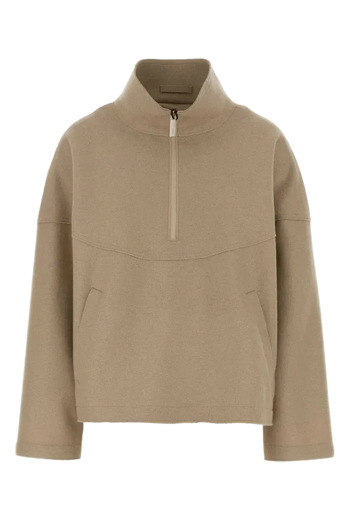 Herno Laminar Virgin Wool Sweater — Beige