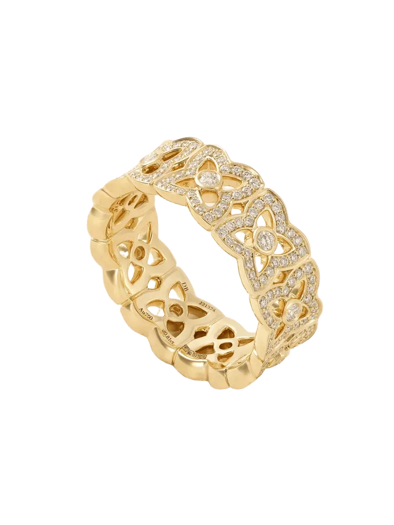 Lotus by DE BEERS 18-karat gold diamond ring
