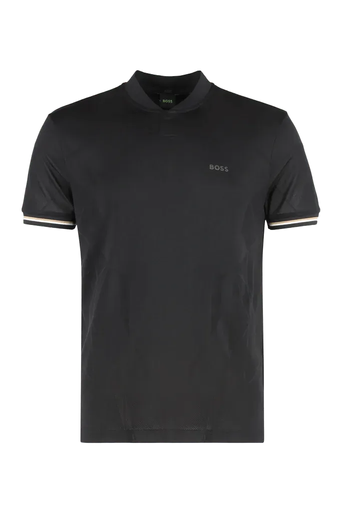 Hugo Boss Techno Fabric Polo — Black