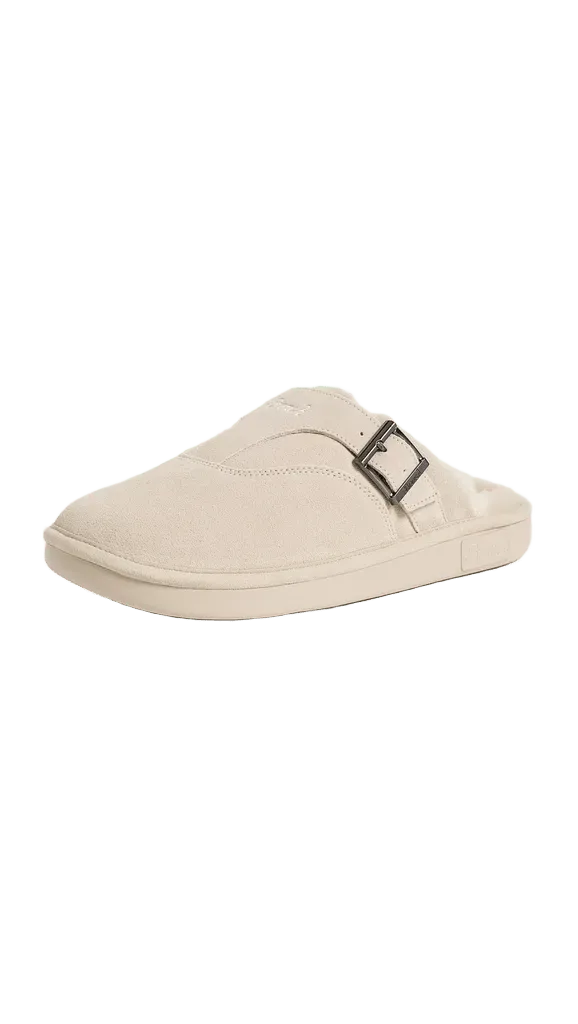Amour Suede Shearling Slippers