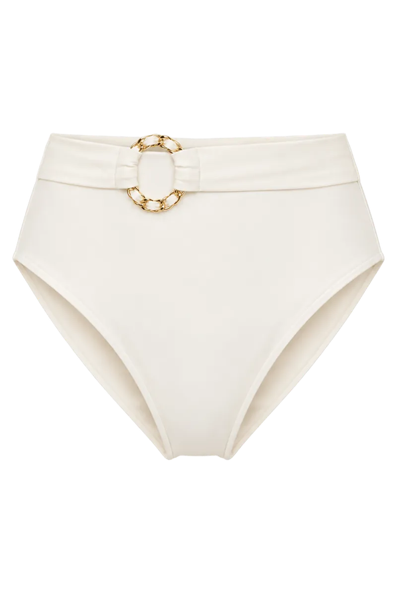 DreamSculpt Chain Ring High Rise Bikini Bottom
