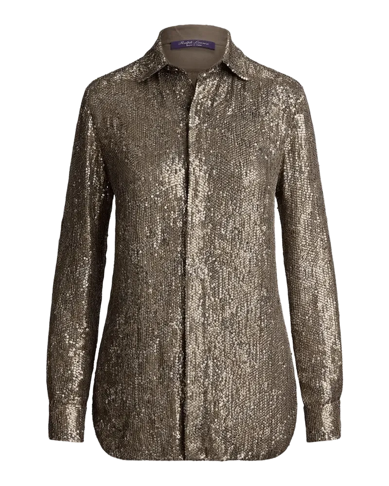 Reice Embellished Silk Georgette Button-Down Shirt