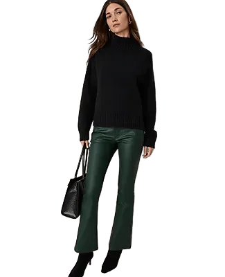 The Cropped Boot Jean in Coated Denim