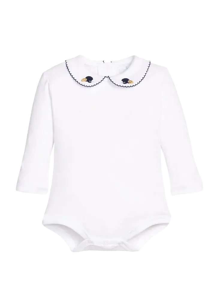 Long Sleeve Pinpoint Onesie - Football Helmet