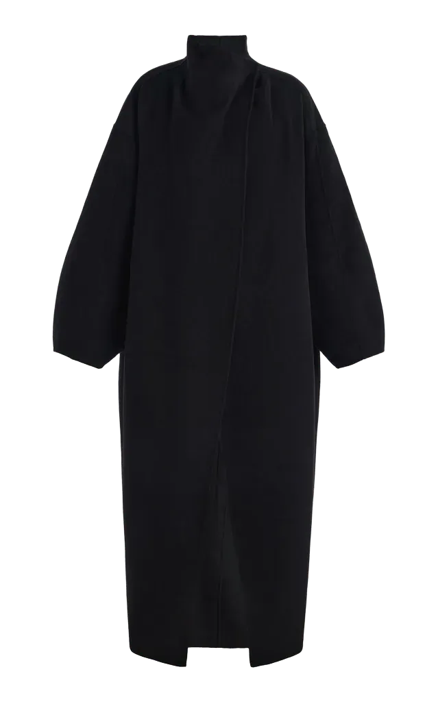 Leroy Funnel-Neck Wool-Blend Coat
