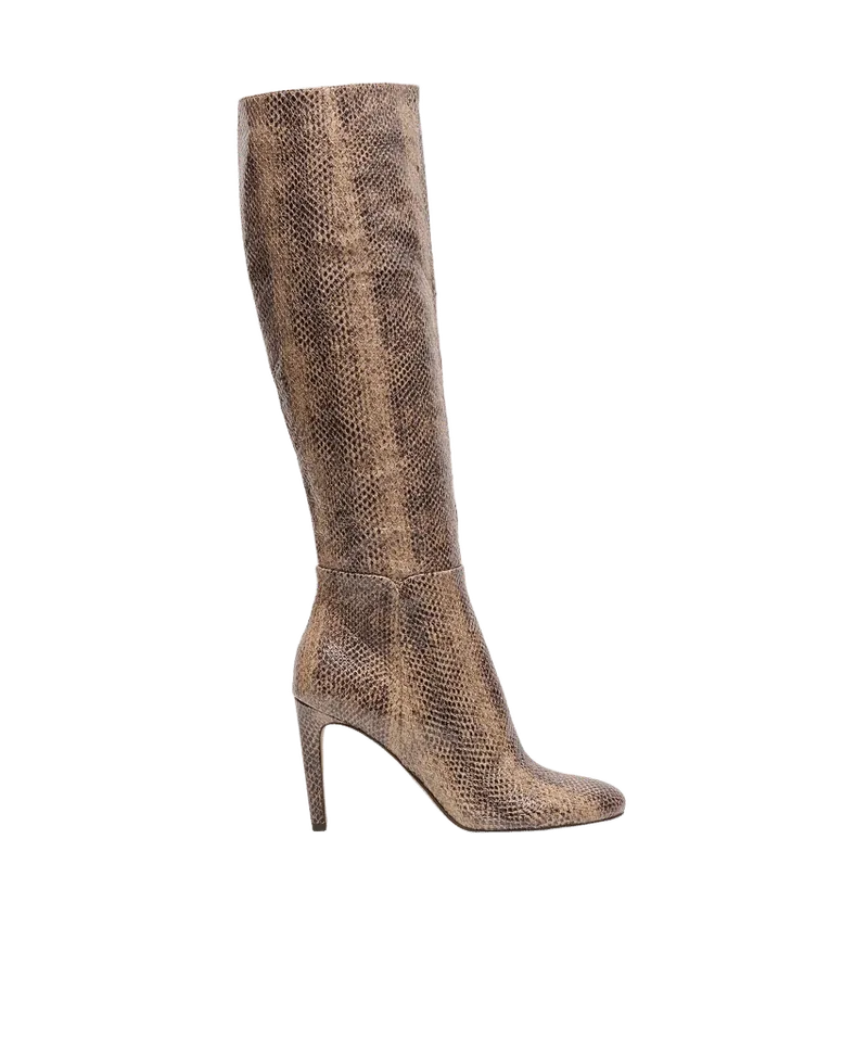 Heyes Boots Snake Tan Embossed Leather