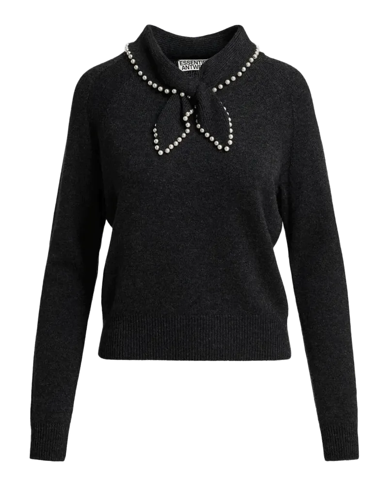Kasa Embellished Scarf Wool-Cashmere Sweater