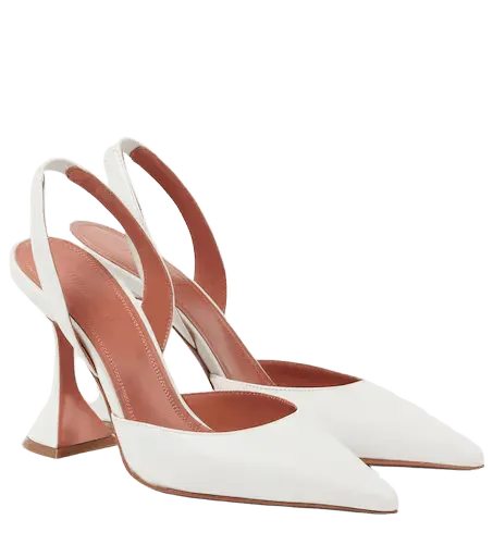 Holli 95 leather slingback pumps