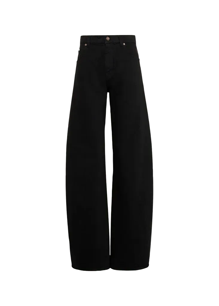 Amoret High-Rise Barrel-Leg Jeans