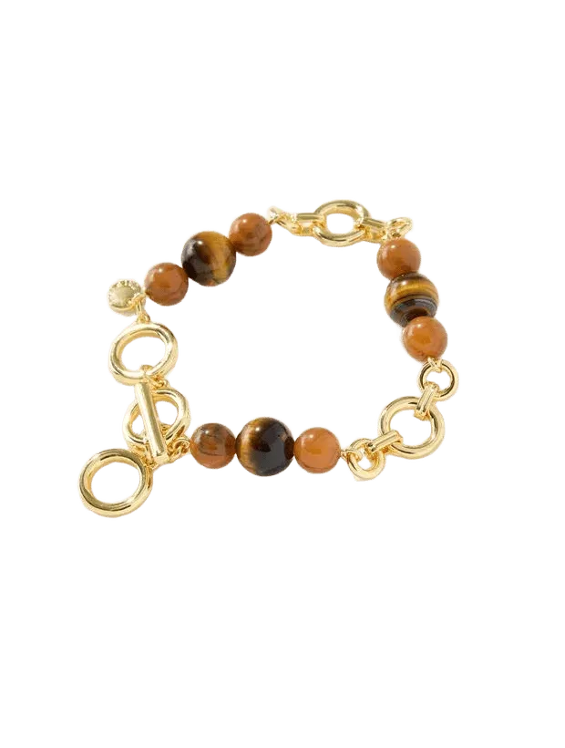 Odette Tiger's Eye Toggle Bracelet