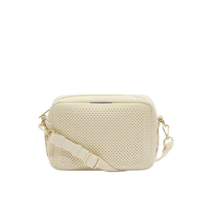 The Crossbody Camera Bag - Cream Twist Open-Knit
